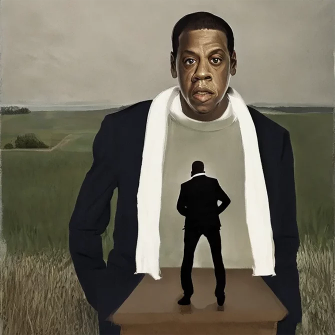 JAY-Z in the style of Andrew Wyeth     23